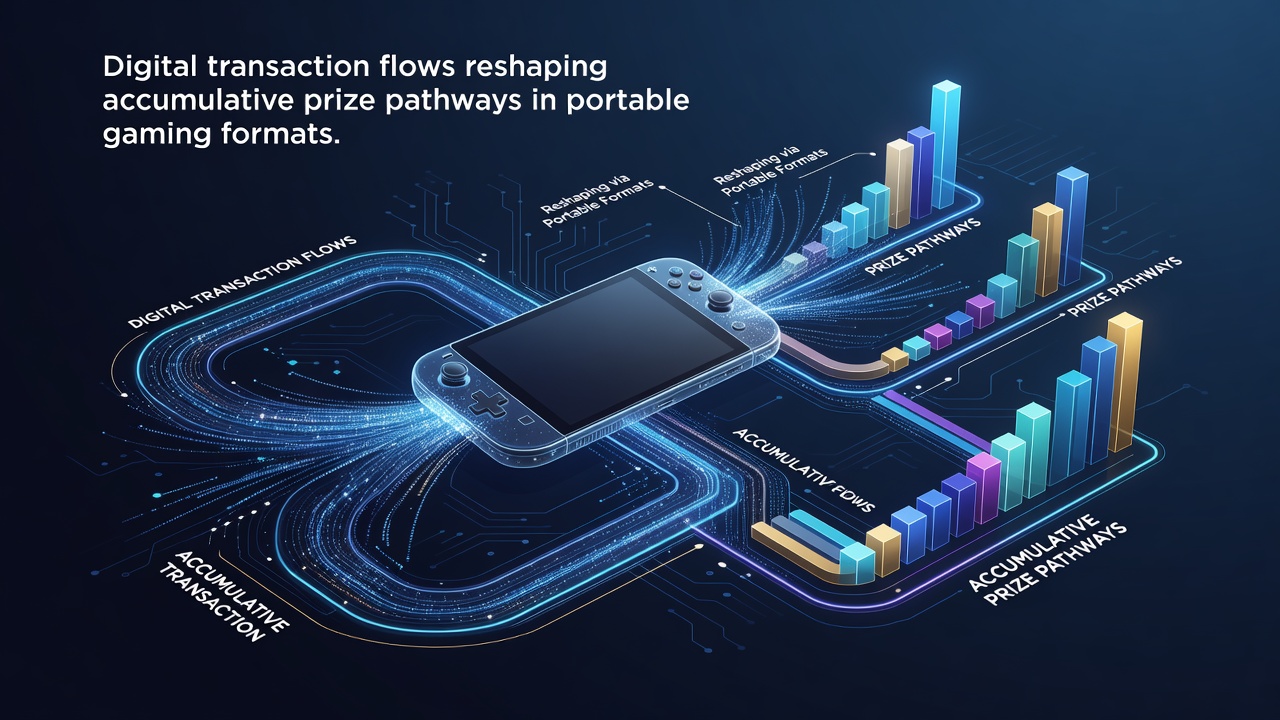 Mobile gaming interface displaying accumulative prize pathways and digital payment integrations