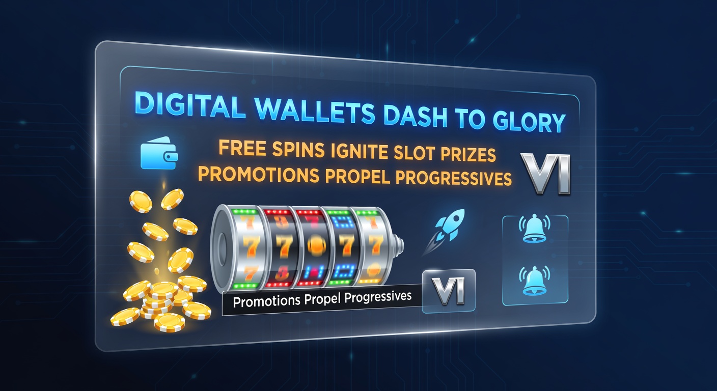 Dynamic graphic showing digital wallet icons racing toward a glowing VIP vault door, flanked by exploding free spin symbols and soaring progressive jackpot counters amid promotional banners