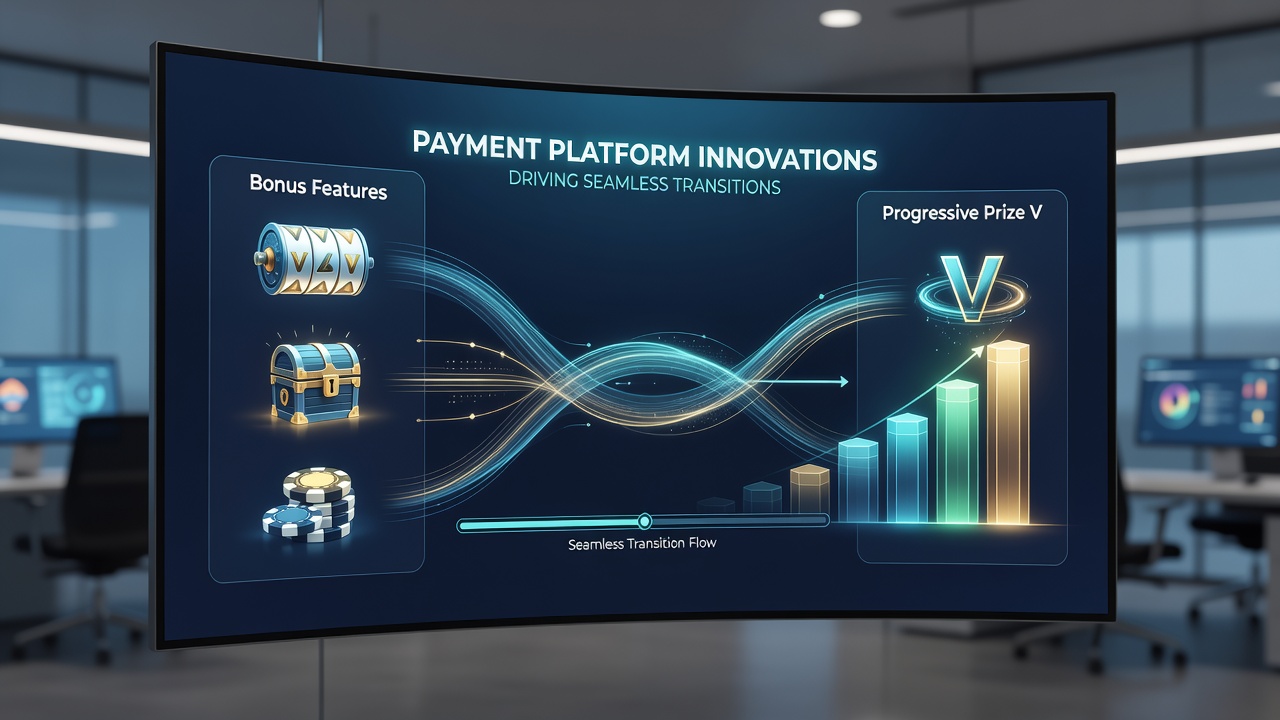 Seamless payment flows connecting bonus features to progressive prize accumulations in slot environments