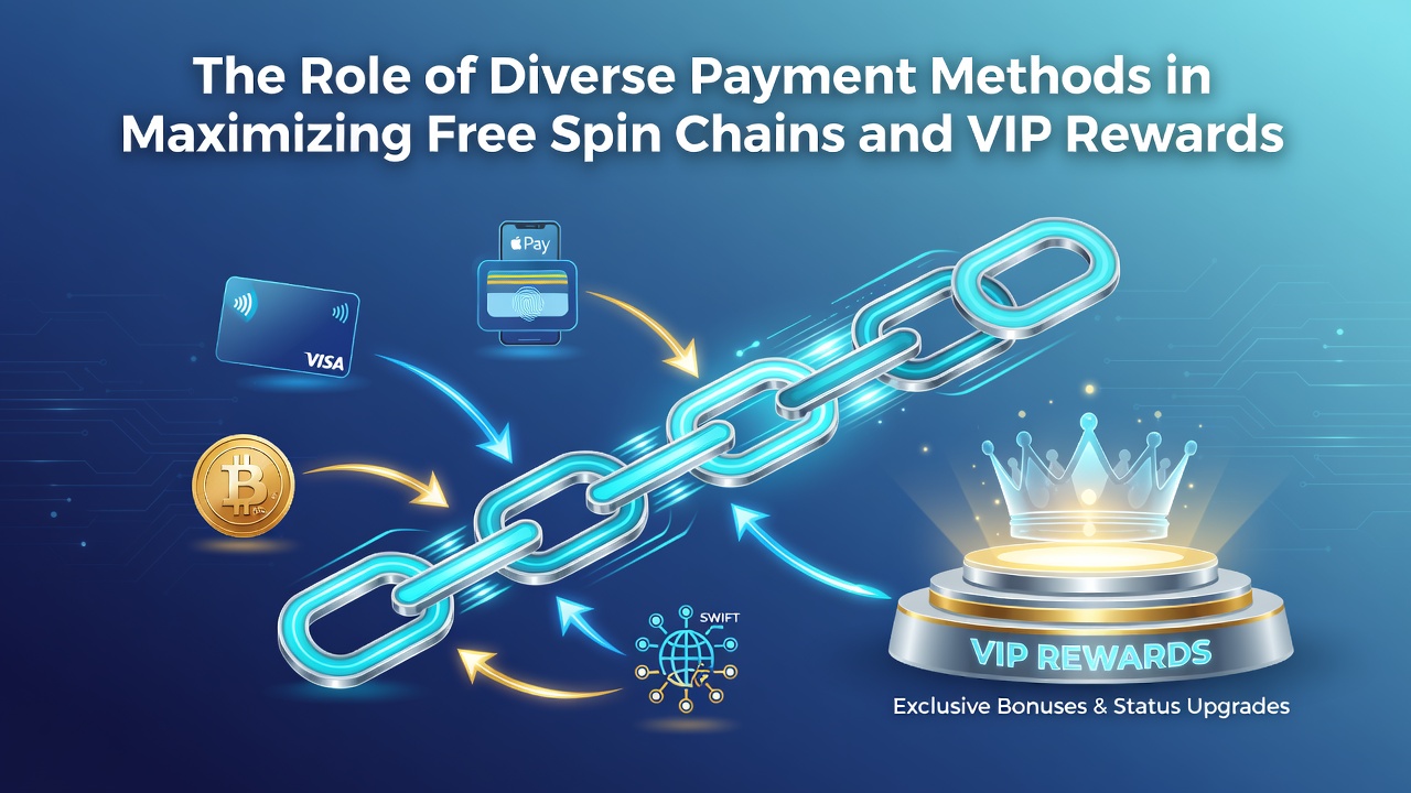 Visual representation of payment processing flows connecting to VIP reward ladders and bonus progression in mobile slots