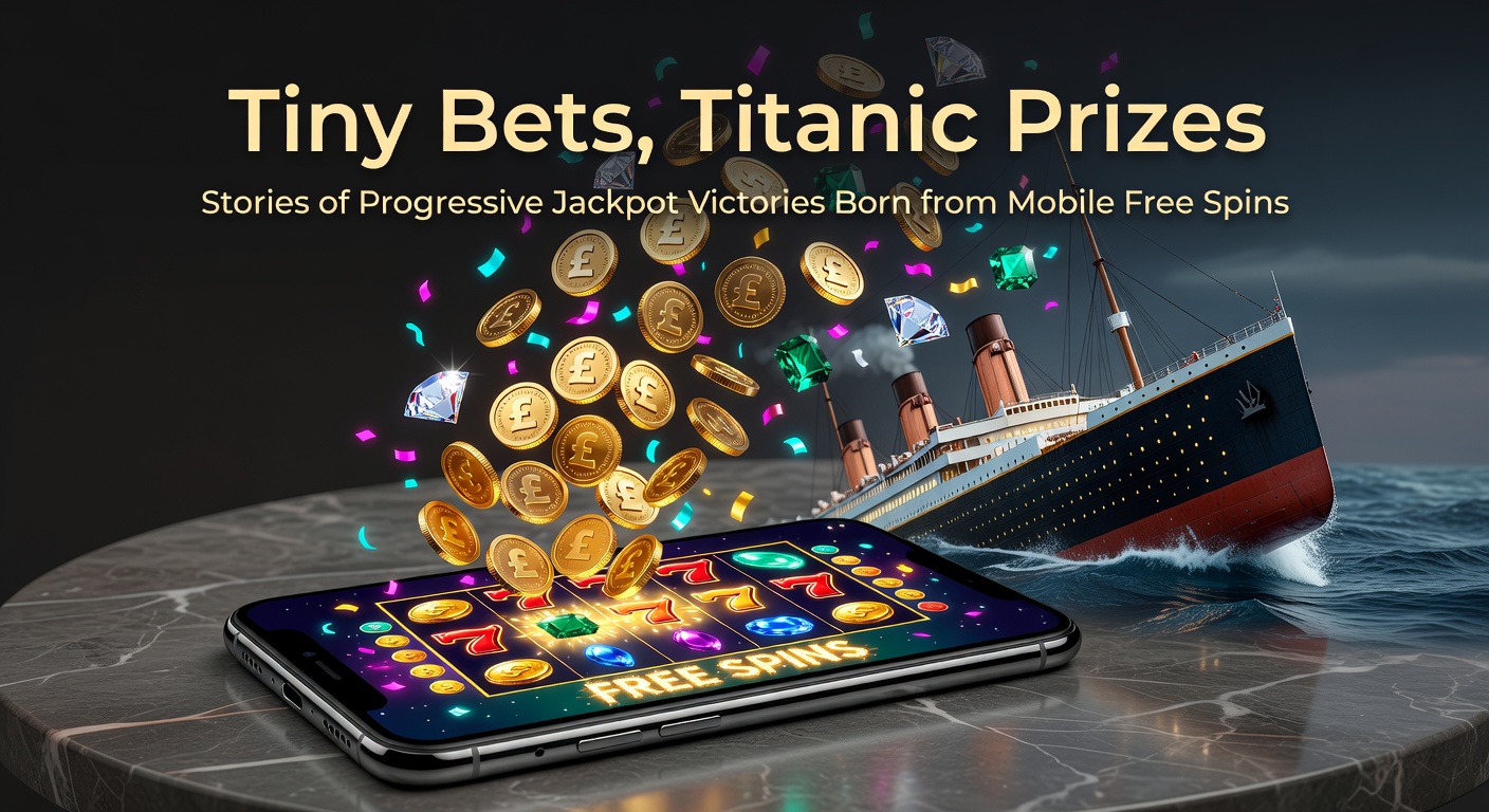 Mobile phone screen showing a progressive jackpot win from free spins on a slot game, with coins exploding and a massive prize counter highlighted