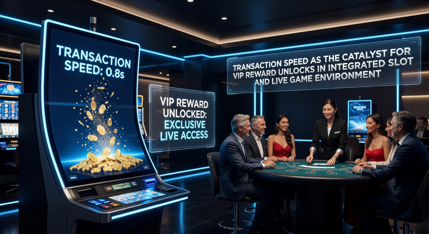 Live dealer table and slot machine integration dashboard highlighting fast deposit confirmations and loyalty tier progression