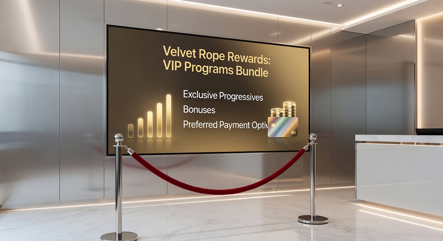 High-roller dashboard showcasing VIP progressive tracker, bonus vault overflowing with perks, and swift payment gateways highlighted in gold